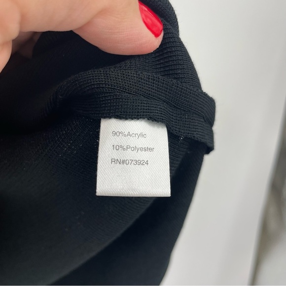 Ming Wang Black Knit Sleeveless Shell Tank Top Sz XL back zip - Picture 5 of 6